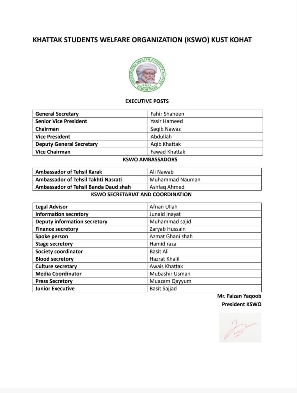 Grand meeting of Cabinet announcement